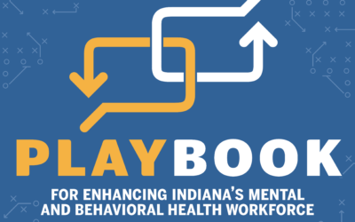 Bowen Director Dr. Hannah Maxey presents the Playbook to the Indiana Commission to Combat Substance Use Disorder