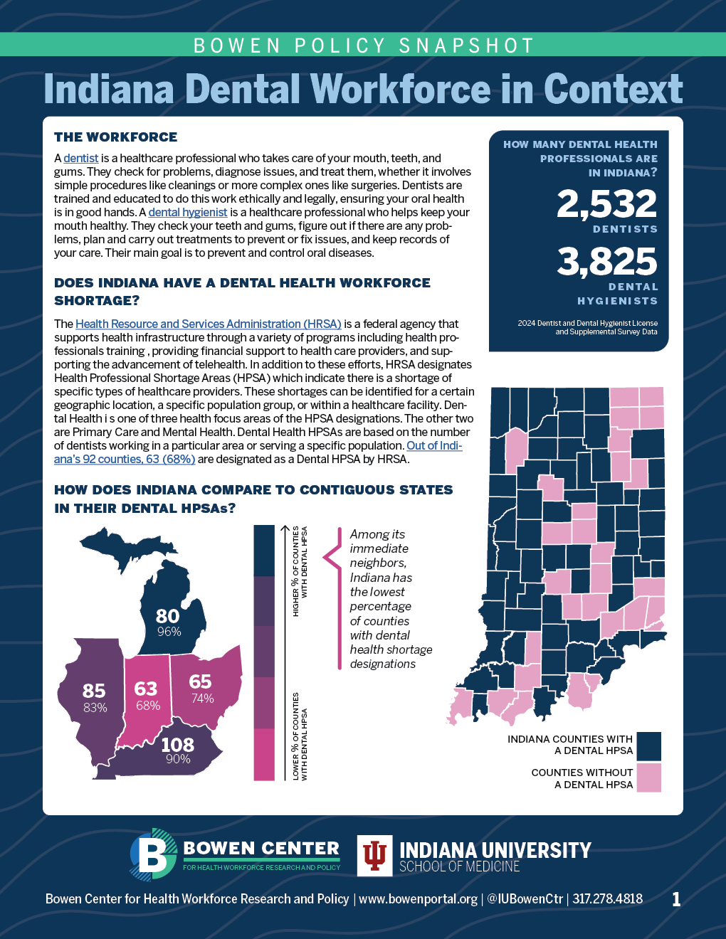 dental health workforce one-pager PAGE 1